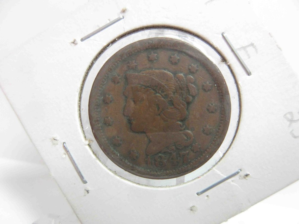 1847 Braided hair large cent