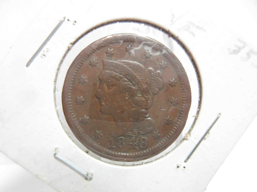 1848 Braided hair large cent