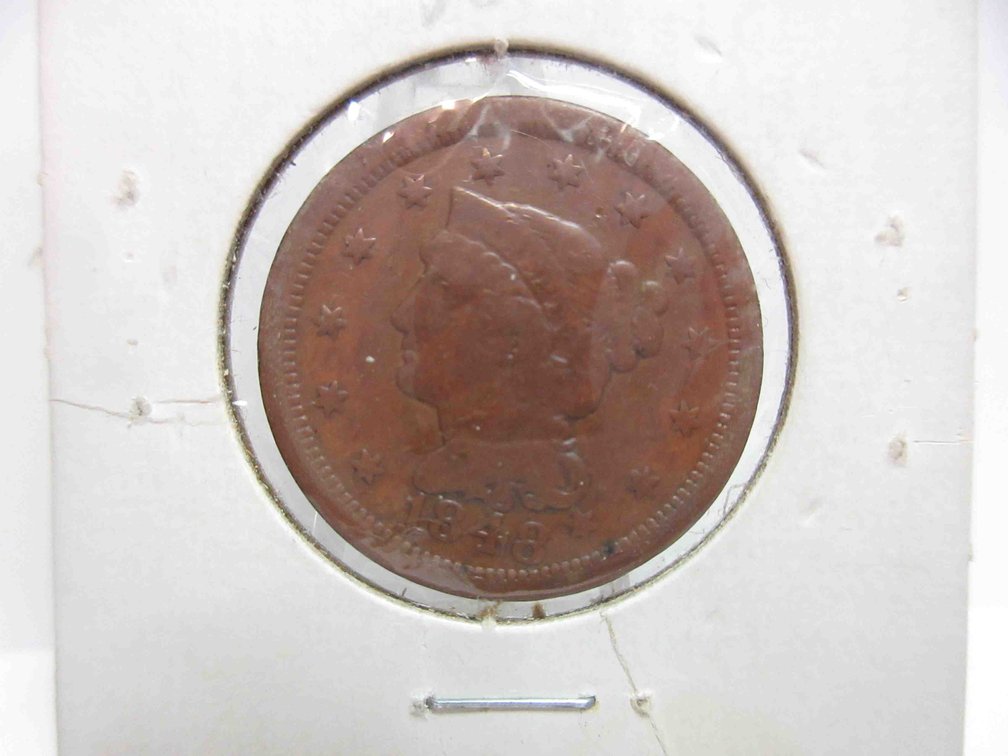 1848 Braided hair large cent