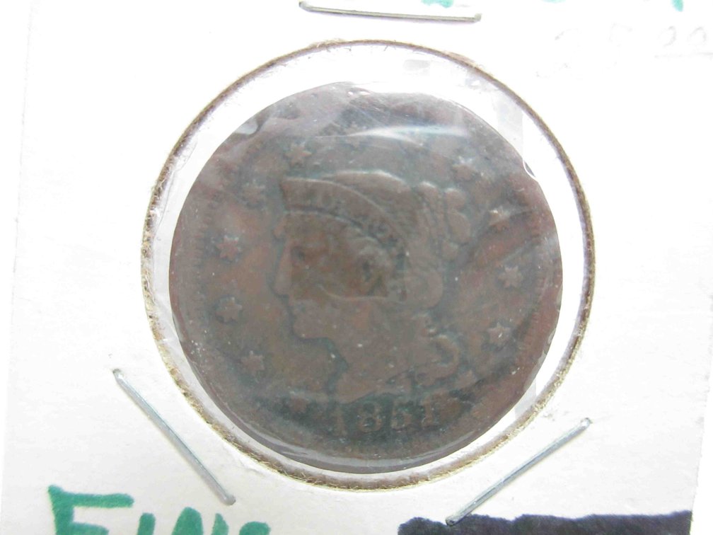 1851 Braided hair large cent
