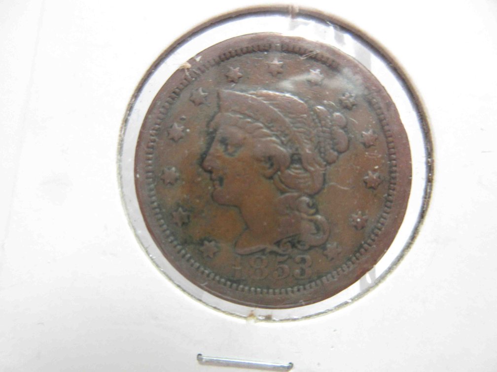 1853 Braided hair large cent