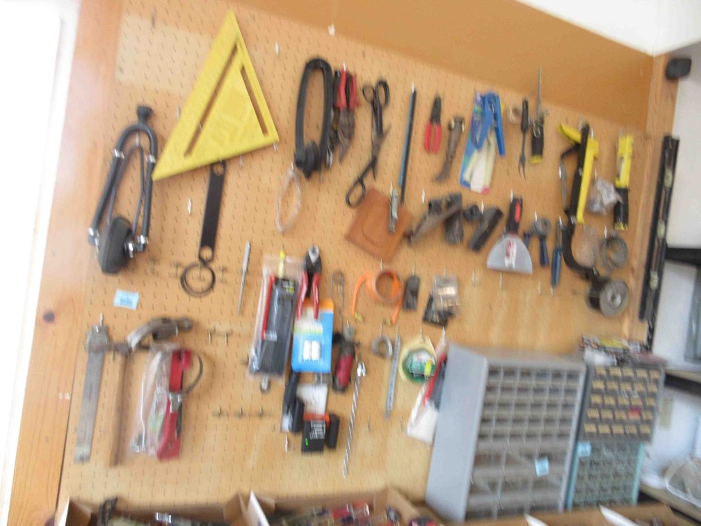 Group on peg board
