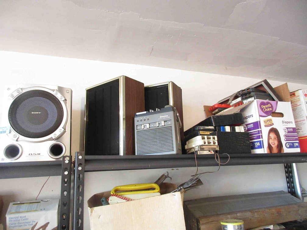 Group on top of shelves