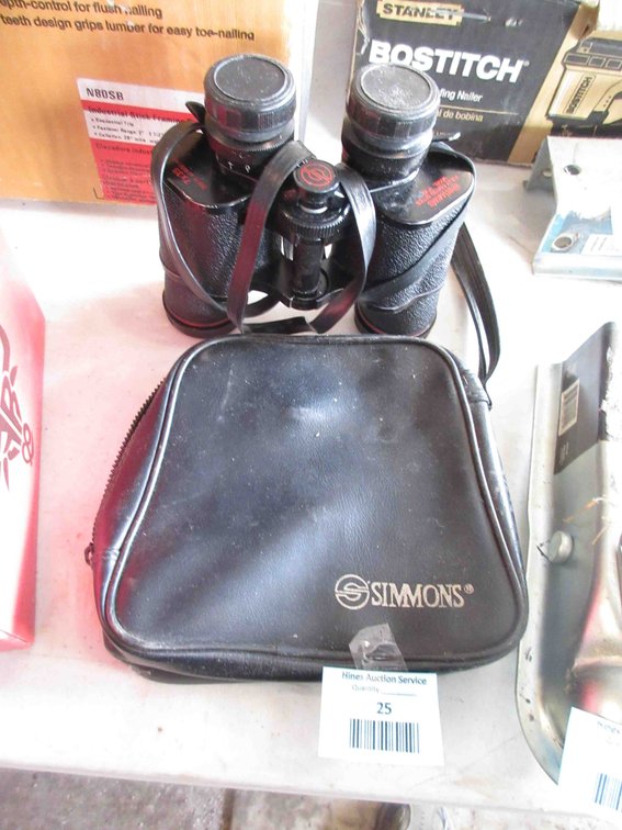 Pair of Simmons binoculars with case
