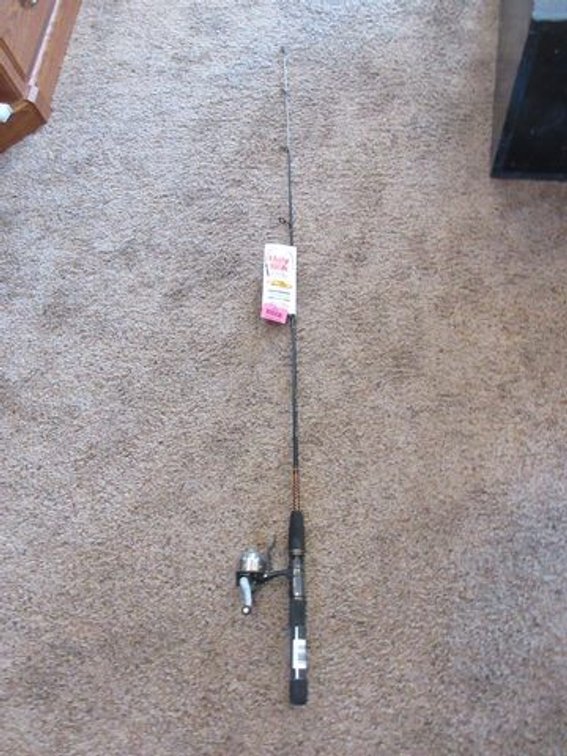 Shakespeare Ugly Stik rod with reel