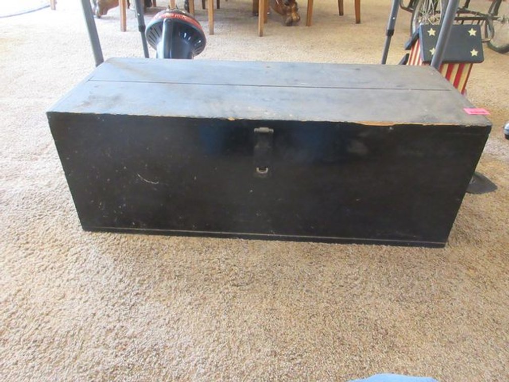Vintage wood trunk