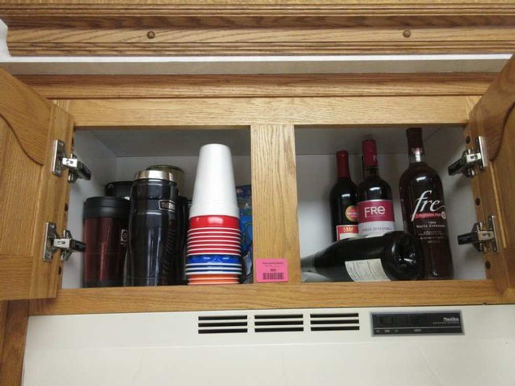 Contents of cabinet