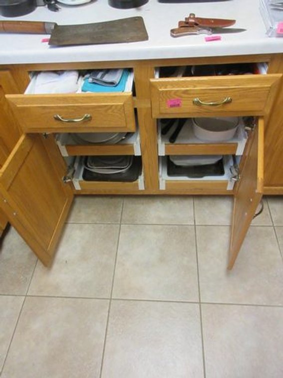 Contents of (2) drawers and lower cabinet