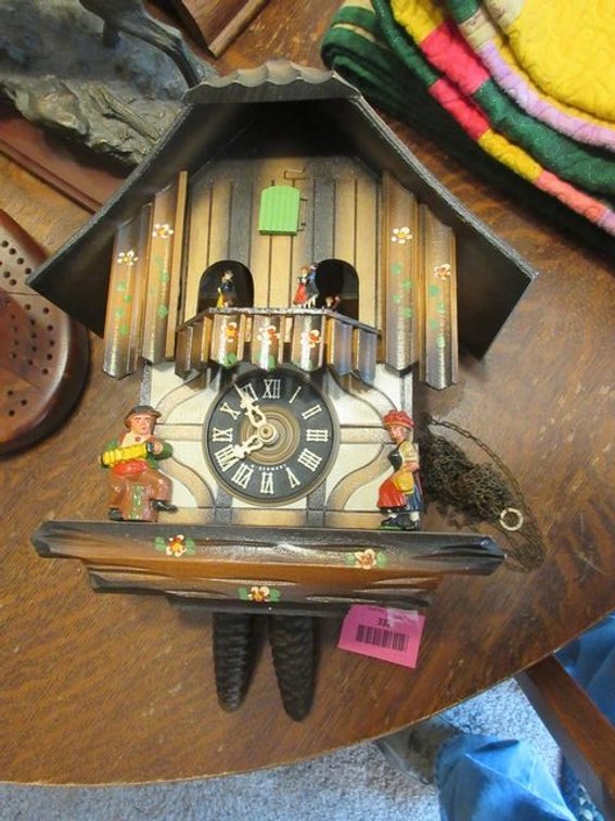 West Germany cuckoo clock with weights