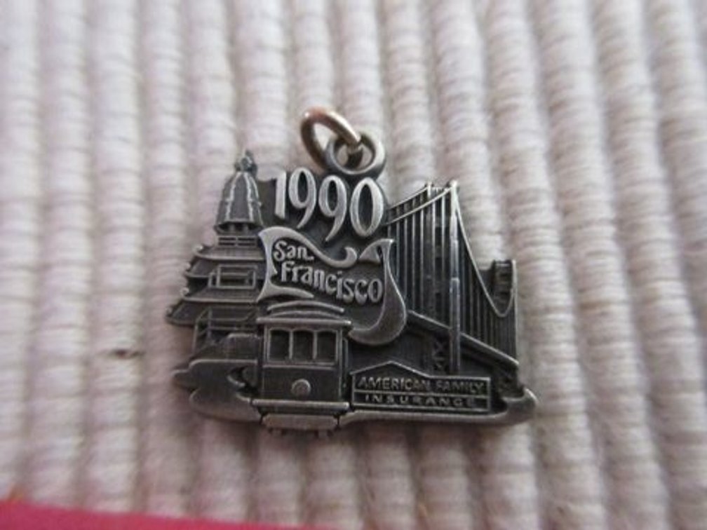 Sterling 1990 American Family San Francisco charm