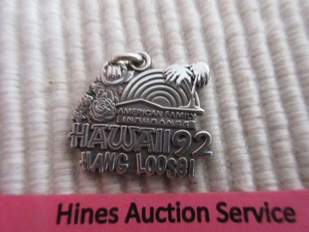 Sterling 1992 American Family Hawaii charm