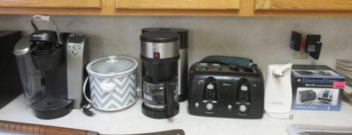 Group of small kitchen appliances