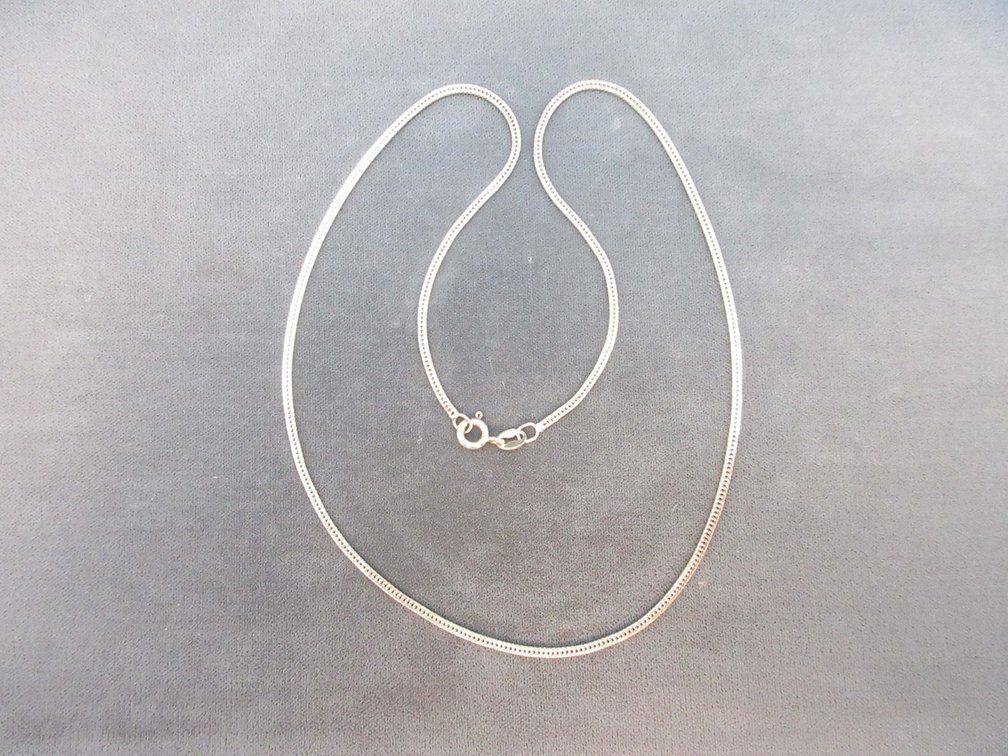 Sterling silver wheat link necklace