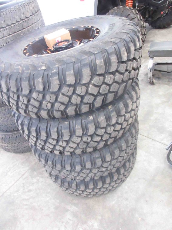 Set of BF Goodrich Mud-Terrain tires on Fuel rims