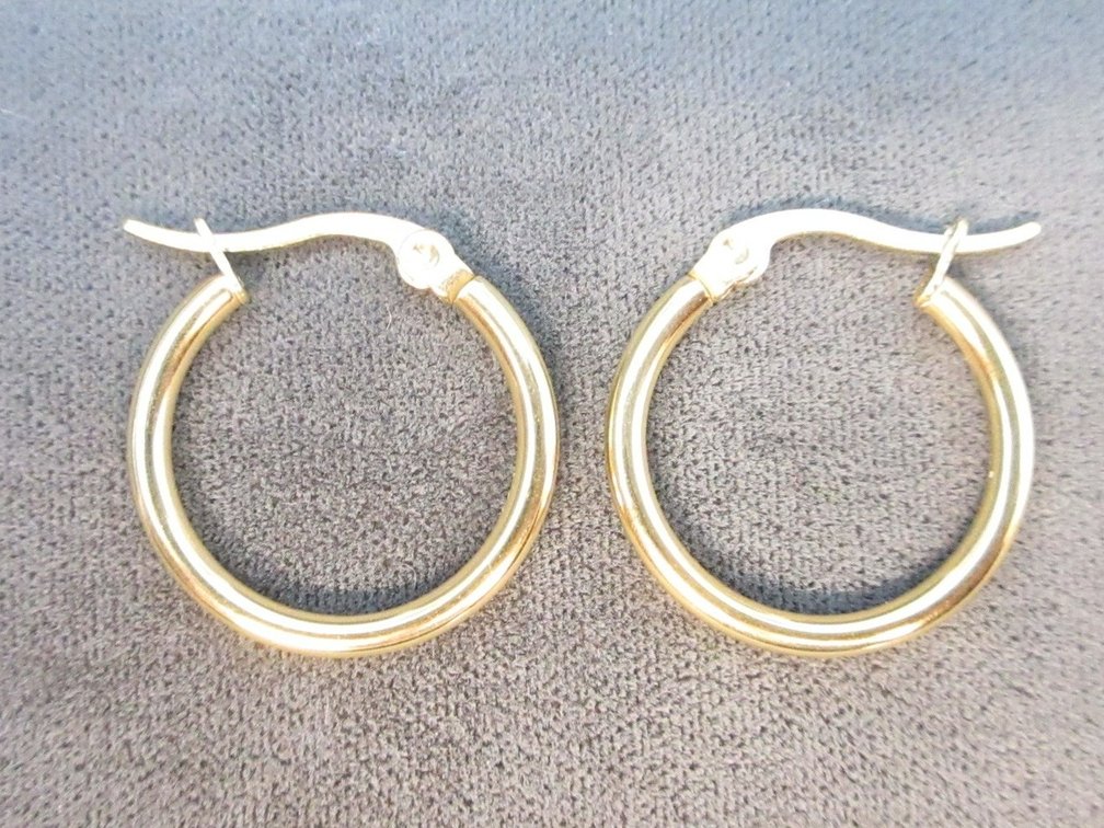10k Gold plated hoop earrings