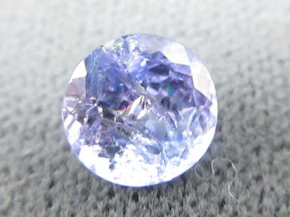 Precious round tanzanite stone