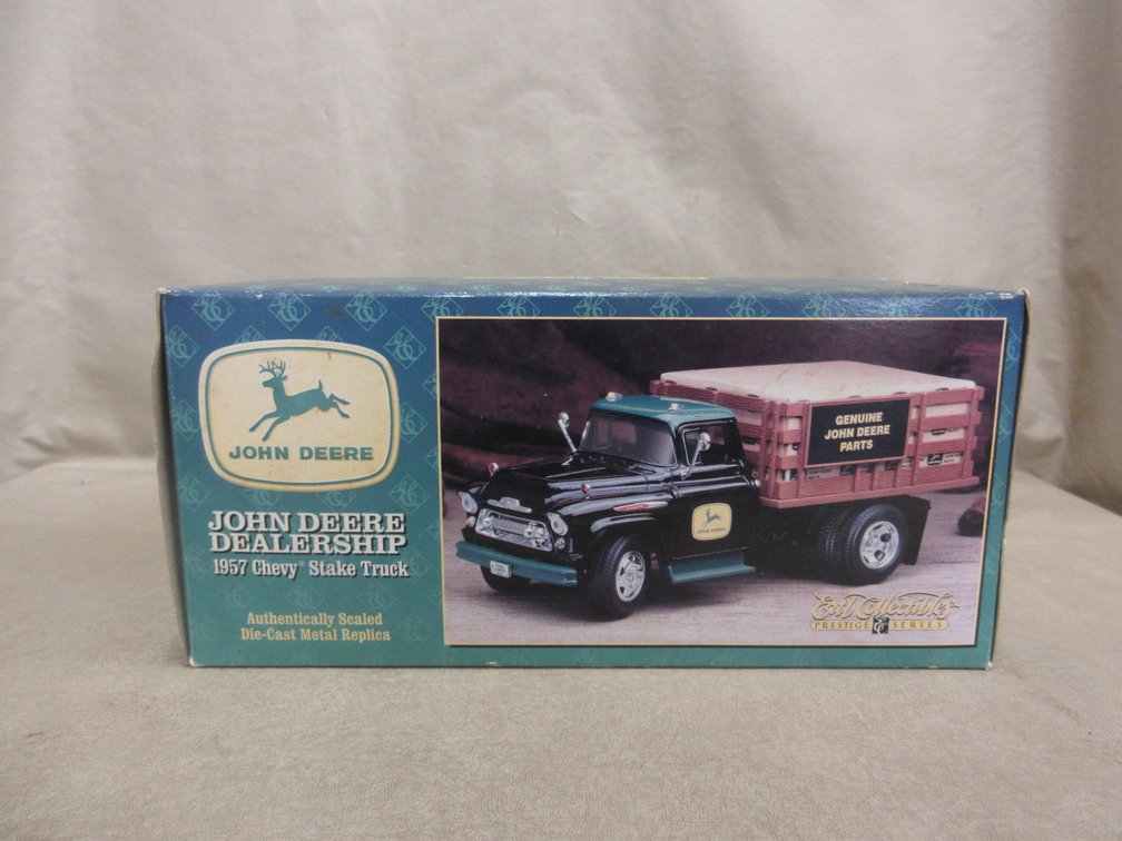 Ertl John Deere Dealership 1957 Chevy Stake Truck in box