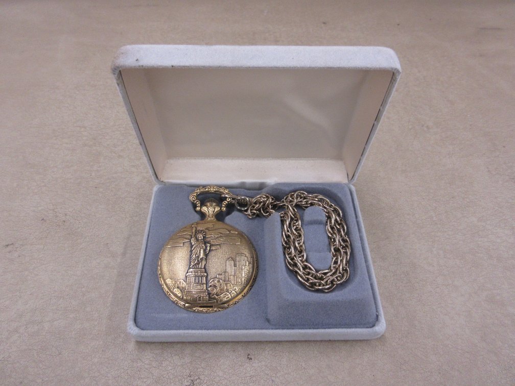 1880-1986 Commemorative Limited Edition pocket watch with chain