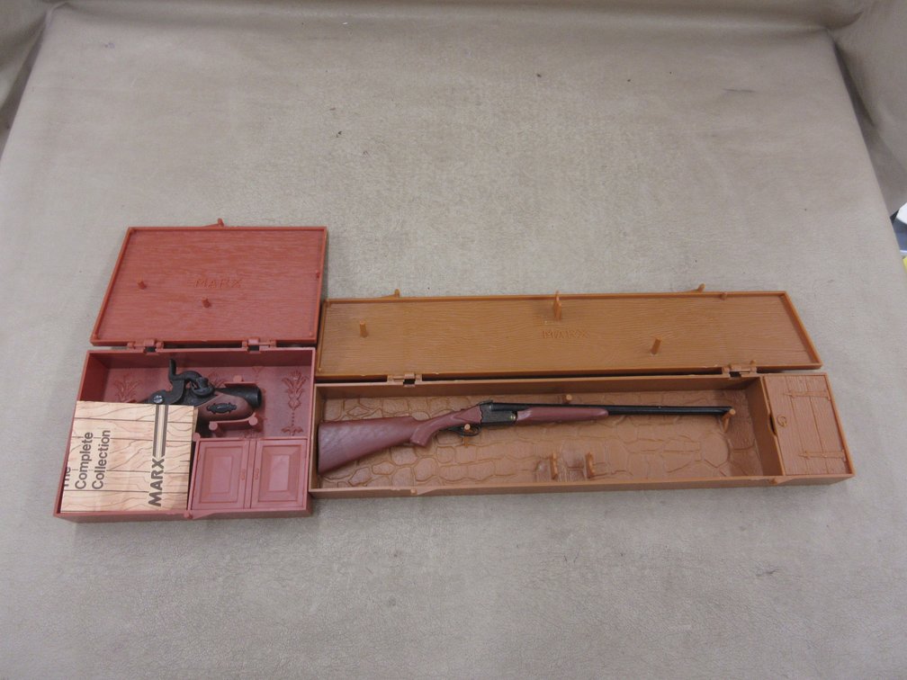 (2) Marx toy guns in cases