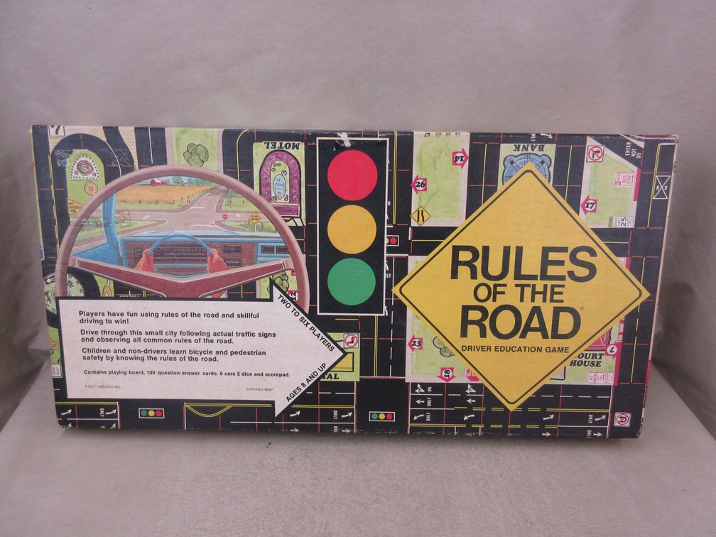 Great Cadapo board game "Rules of the Road"