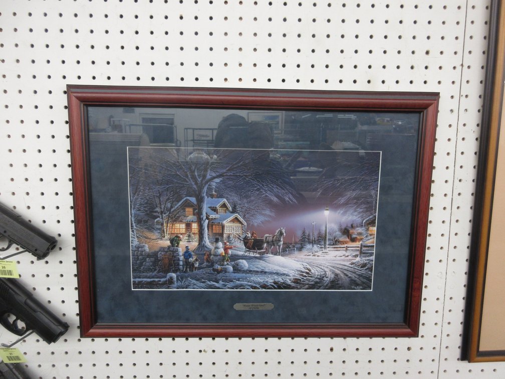 Terry Redlin numbered framed print "Winter Wonderland"