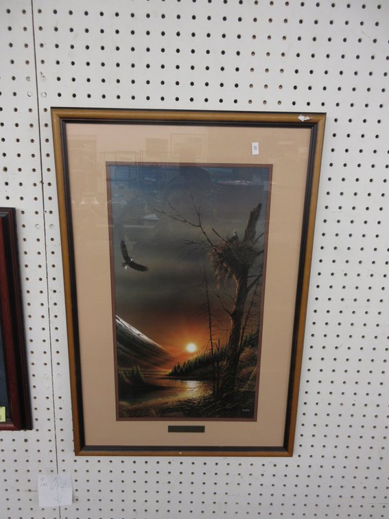 Terry Redlin framed print "Flying Free"
