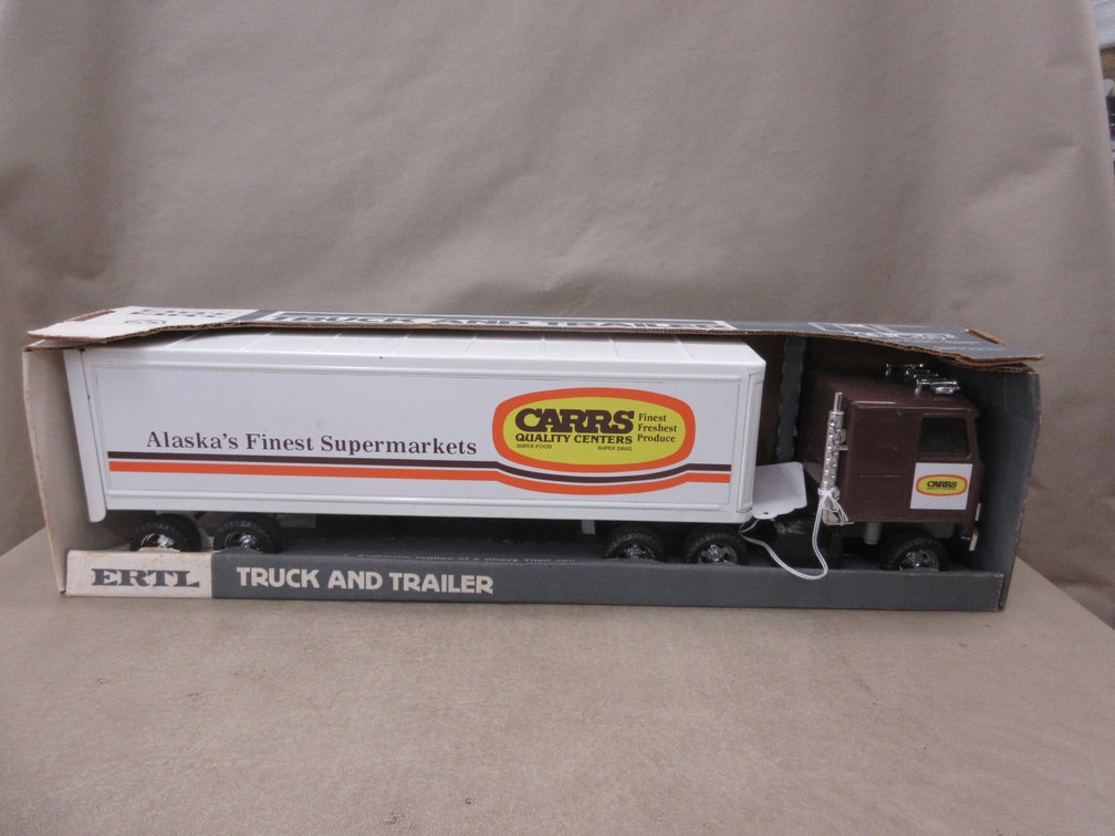 Ertl Pressed metal Carr's Supermarket truck and trailer