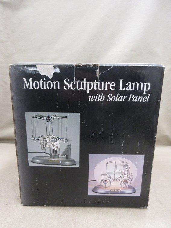 Carlisle Motion Sculpture Lamp with solar panel