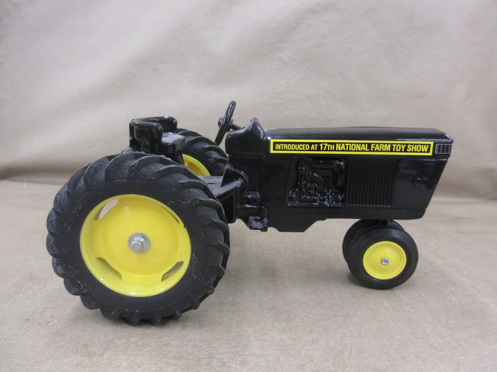 Scale Model die cast black Internation tractor from 17th National Farm Toy Show