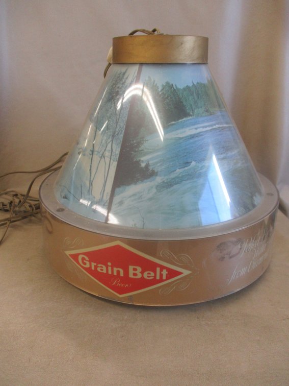 Grain Belt Beer vintage hanging lamp