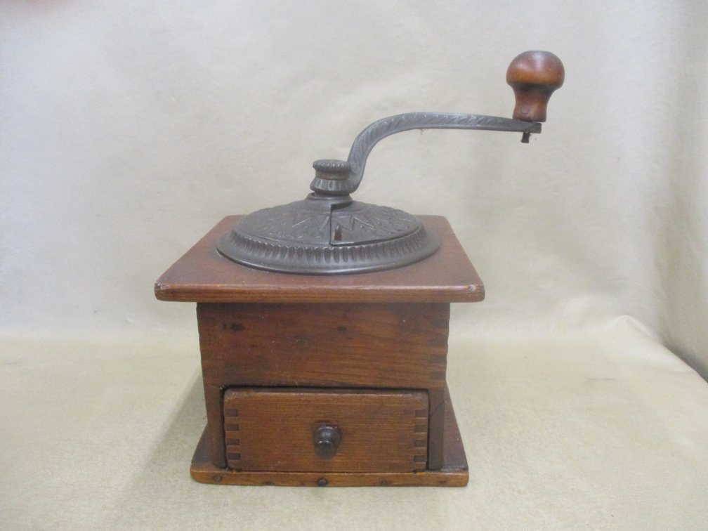 Antique Arcade coffee grinder
