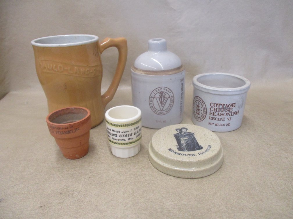 Advertising stoneware group