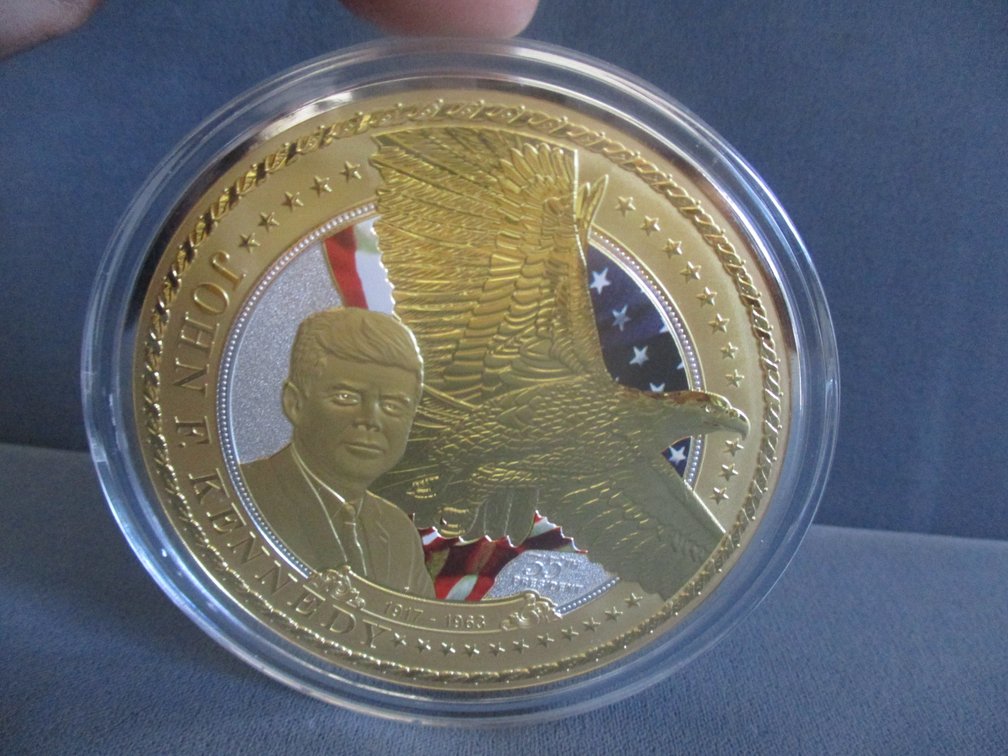 American Mint Colossal Coin 2.75"W gold-plated Collectible