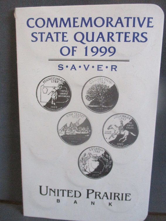 Folder of 1999 State quarters