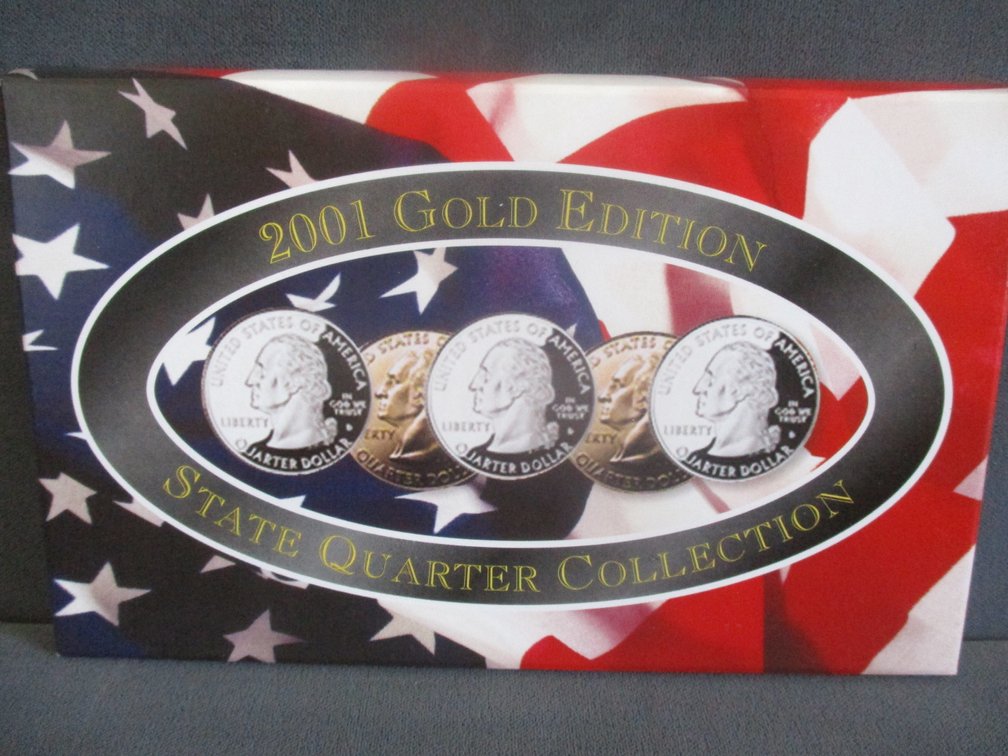 2001 Gold Edition State quarters set