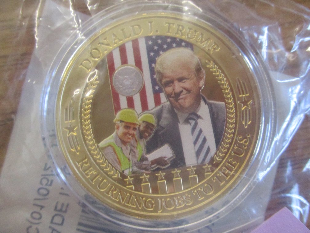 "Donald Trump Returning Jobs To The U.S. collectible coin