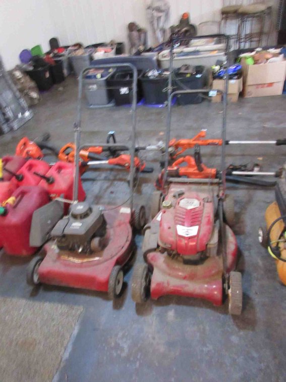 (2) Gas push mowers