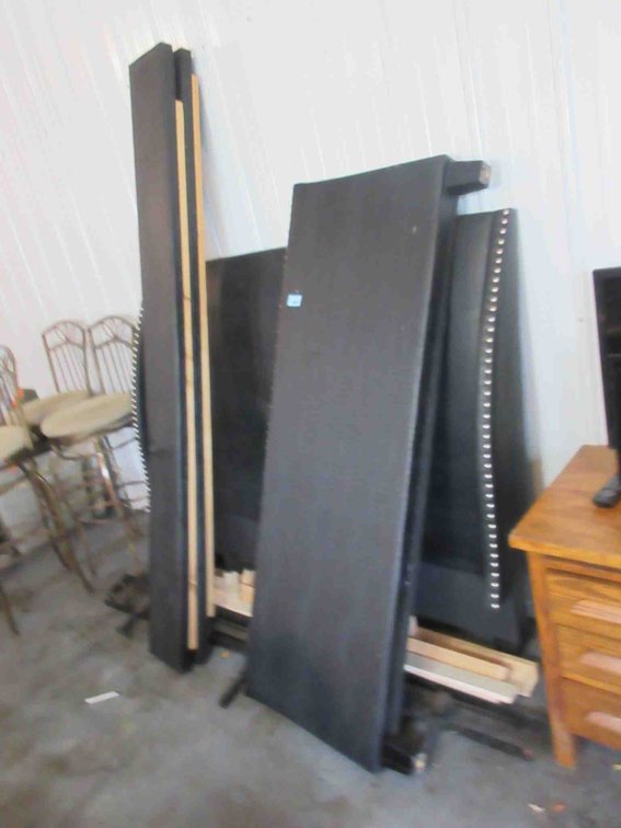 Faux leather upholstered bed frame