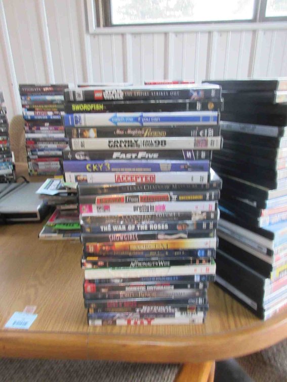 Stack of DVDs