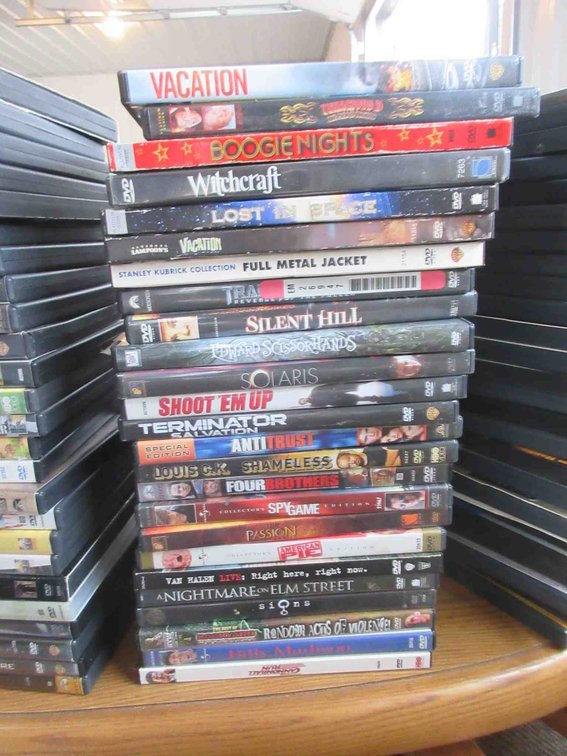 Stack of DVDs