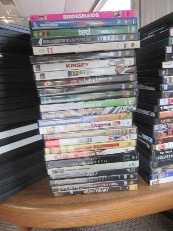 Stack of DVDs