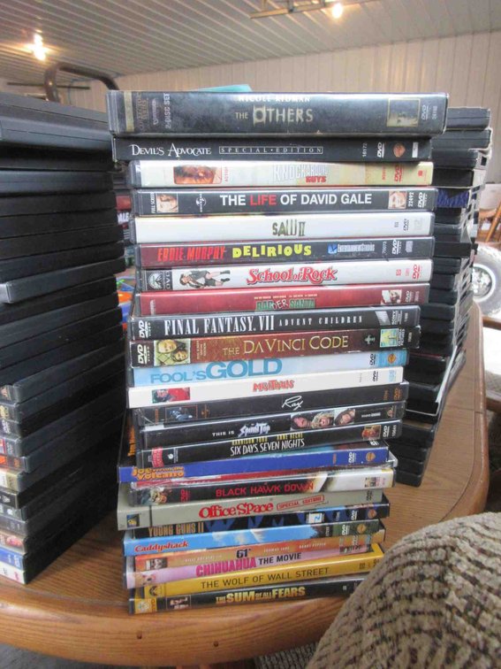 Stack of DVDs