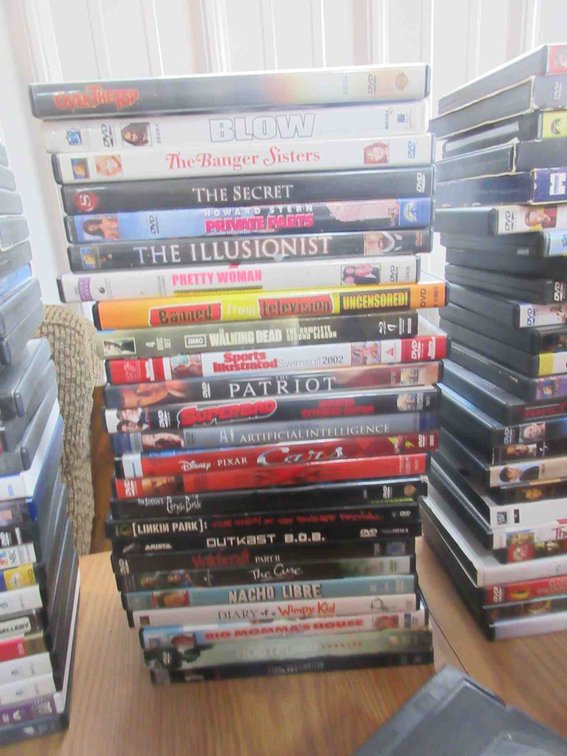 Stack of DVDs