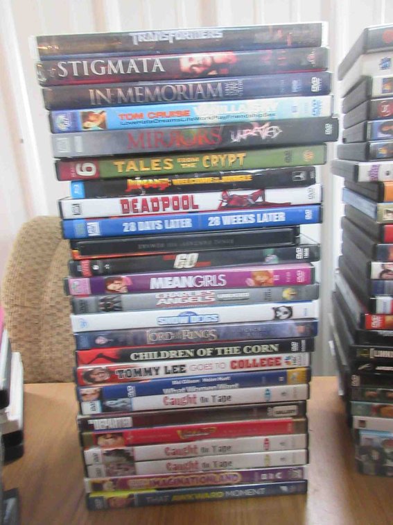 Stack of DVDs