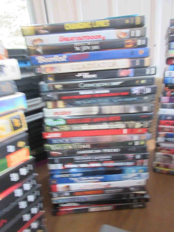 Stack of DVDs