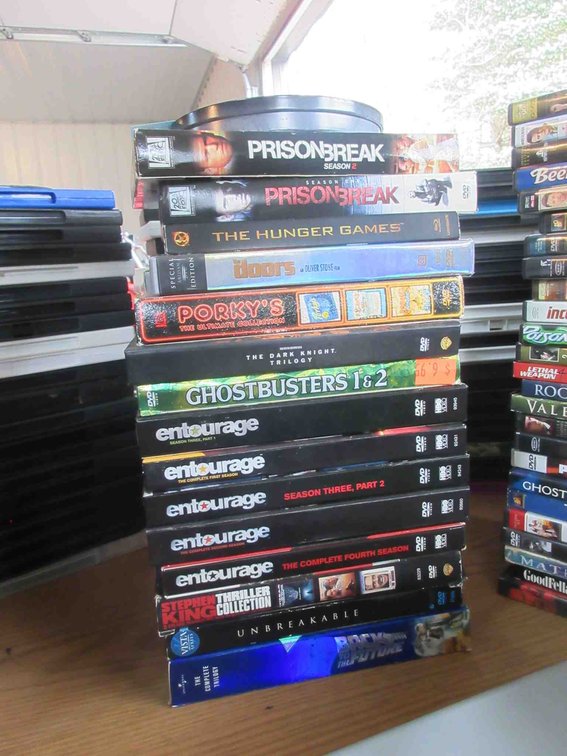 Stack of DVDs