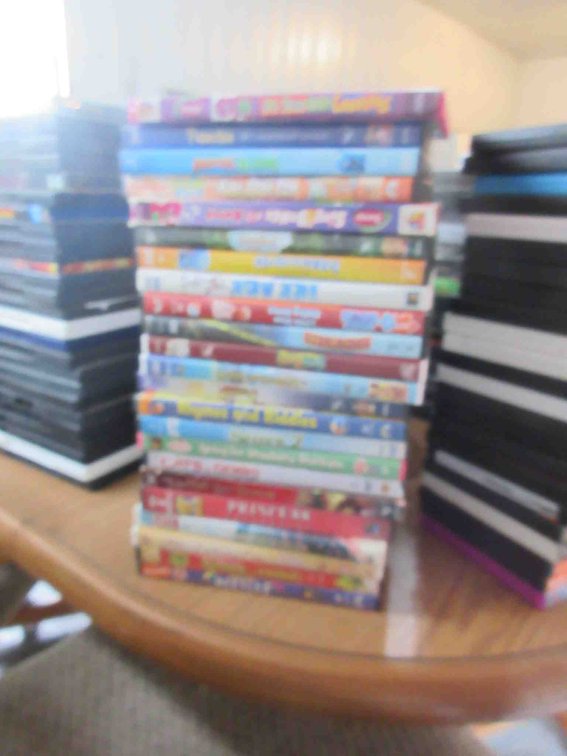 Stack of DVDs