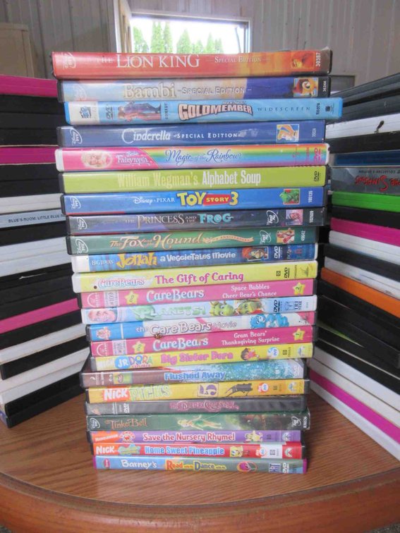 Stack of DVDs