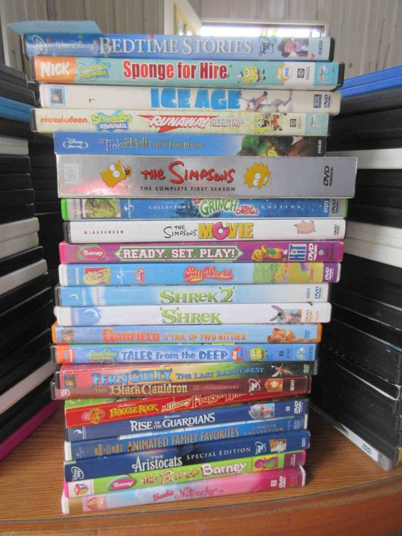 Stack of DVDs