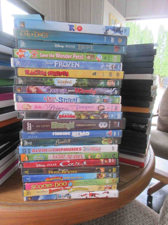 Stack of DVDs